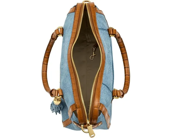 Сумка Brahmin Micaela из кожи с ремнем через плечо и карманом для телефона