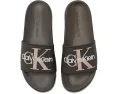 Сланцы Calvin Klein Wythe с логотипом CK и круглым открытым носком