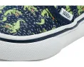 Слипоны Vans Kids Slip On V из холста с боковой липучкой и мягким воротником