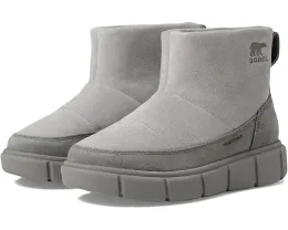 SOREL Детские зимние ботинки Explorer III Slip-On WP без шнуровки с замшевым верхом