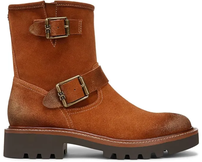Мото-ботинки Kinsley от Sam Edelman с круглым носком и двойной пряжкой
