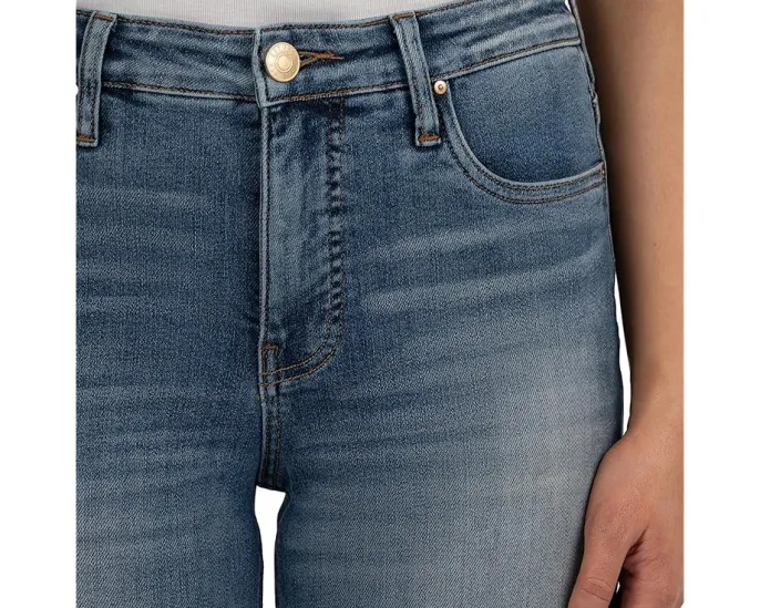 Джинсы KUT from the Kloth Rachael High Rise Fab Ab Mom с зауженным силуэтом