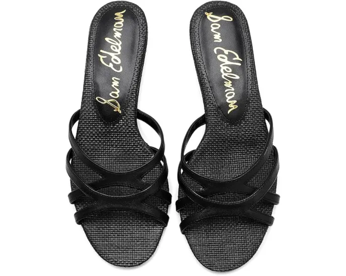 Туфли Sam Edelman Camille на низком каблуке kitten с открытым носком