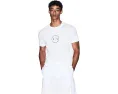 Футболка Armani Exchange с круглым логотипом на груди из хлопка