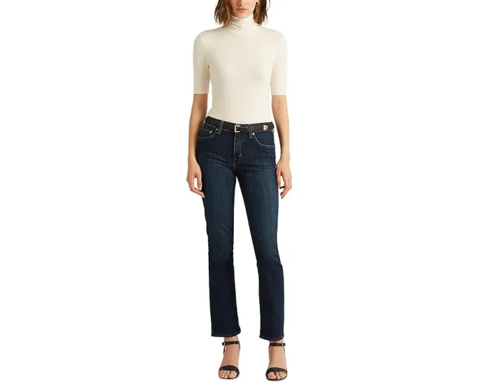 Топ Lauren Ralph Lauren с водолазкой и рукавом три четверти