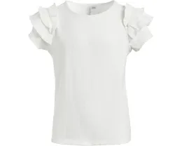 Блузка с рукавами из пике Janie and Jack с рюшами