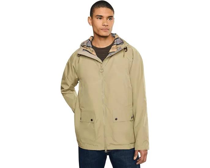 Ветровка Barbour Hooded Domus Waterproof с капюшоном в клетку и водоотталкивающей мембраной