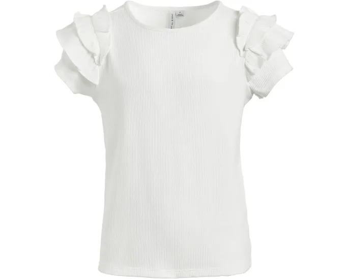 Блузка с рукавами из пике Janie and Jack с рюшами