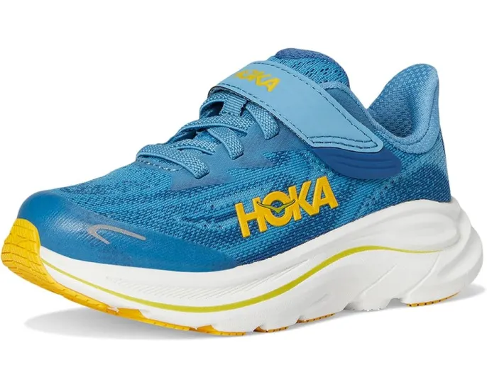 Детские кроссовки Hoka Kids Clifton 10 с амортизацией и застежкой на липучке