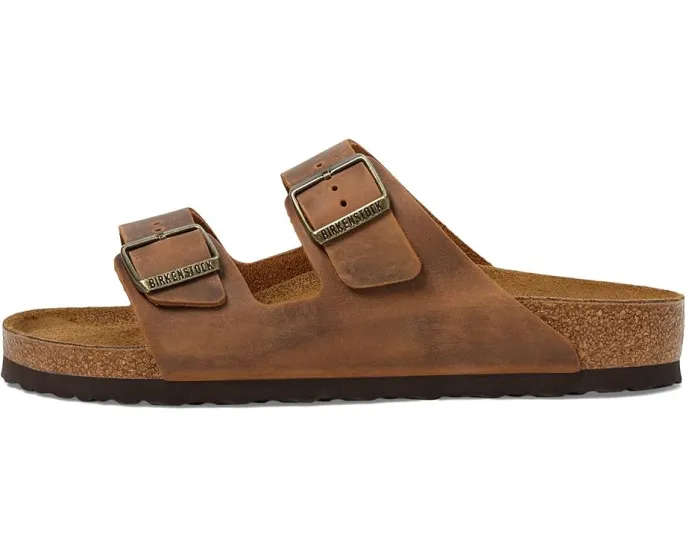 Сандалии Birkenstock Arizona из промасленной кожи с пробковой стелькой