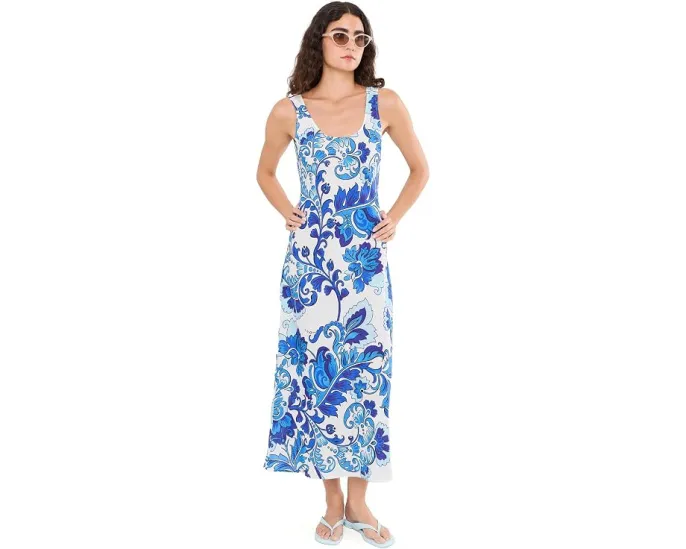 Льняное платье-майка Linen Bias Tank Dress от Johnny Was