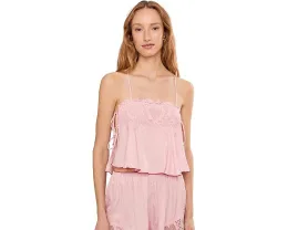 Шелковый ками Free People Sweet Love с завязками и кружевом