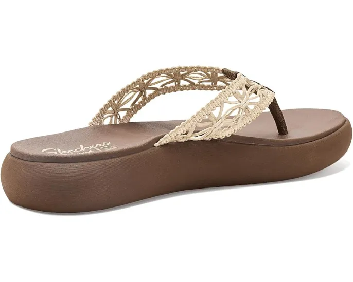 Сандалии SKECHERS Asana Luxe Ocean Breeze 2 с ажурным верхом и просторной посадкой Relaxed Fit
