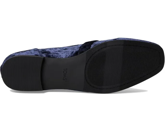 Лоферы TOMS Lynette из кожи с квадратным носком и ремешком