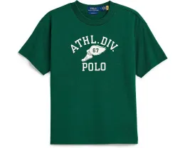 Футболка Polo Ralph Lauren Big Fit Logo Cotton Tee (Toddler/Little Kid)