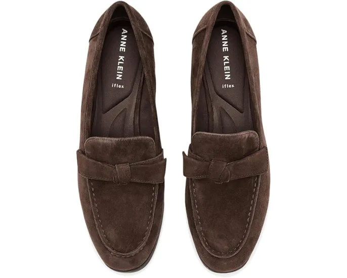 Лоферы Anne Klein Bowie slip on с бантом из замши