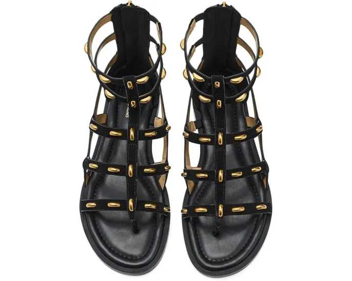 MICHAEL Michael Kors босоножки Noa Flat Sandals из замши с застежкой-молнией