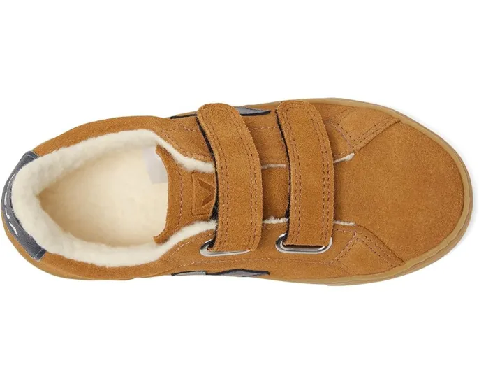 Детские зимние кроссовки VEJA Small Esplar с застежкой на липучке и флисовой подкладкой