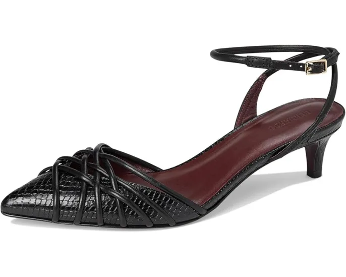 Брендовые сандалии Bernardo Minu с переплетающимися бретелями и острым носком