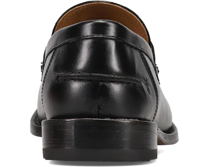 Мокасины Tyler Flex Penny из премиальной кожи с круглым носком и квадратным каблуком