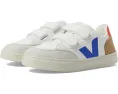 Кроссовки VEJA Small V-12 Chromefree для детей с кожаным верхом и двойной липучкой