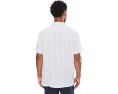 Vineyard Vines рубашка Cabana из текстурированного льна Sparkler Stripe с коротким рукавом