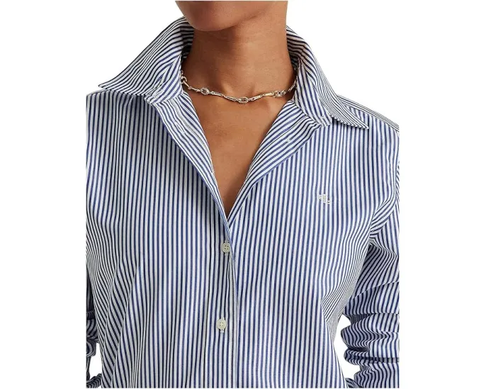 Рубашка Lauren Ralph Lauren с длинным рукавом и полоской