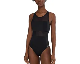 Цельный купальник Nike Mesh V Back с сетчатыми вставками