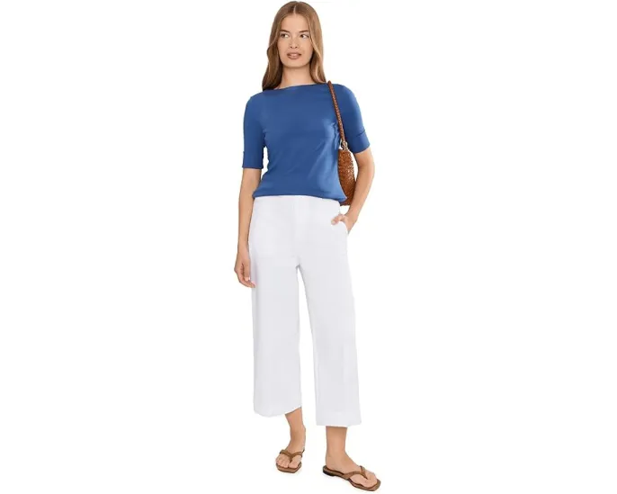 Укороченные брюки из эластичного хлопка Lauren Ralph Lauren Petite