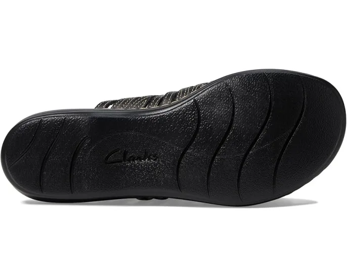 Сандалии Clarks Leisa Faye с открытым носком и регулируемыми застежками на липучках