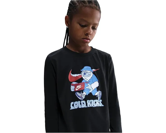 Детская футболка Nike Kids с длинным рукавом из мягкого хлопка