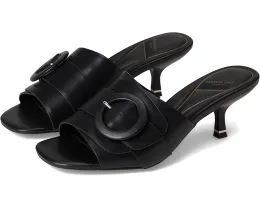 Босоножки Valentina на шпильке с крупной пряжкой из натуральной кожи