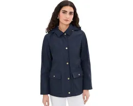 Плащ Lauren Ralph Lauren Bonded Rain с капюшоном и водоотталкивающими свойствами
