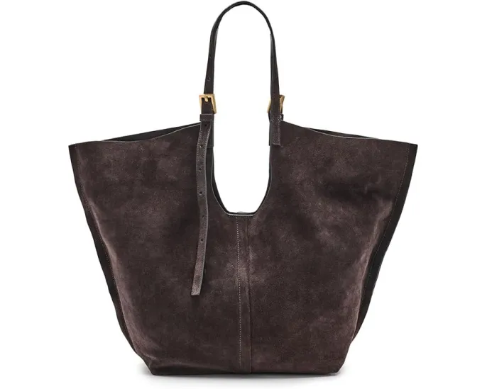 AllSaints Сумка тоут Ara из замши восточно-западной ориентации