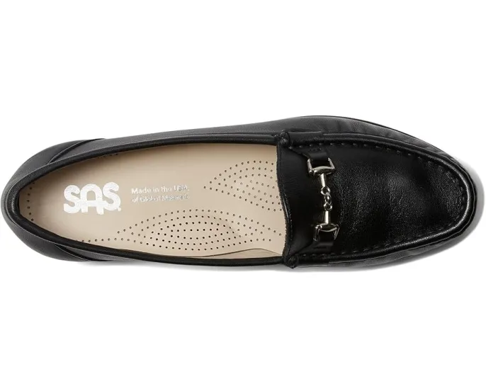 Мокасины SAS Metro Comfort Bit с металлической пряжкой и мягкой стелькой