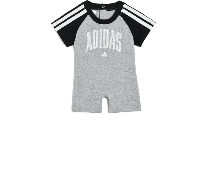 Комбинезон adidas для малышей с регланными рукавами и полосками