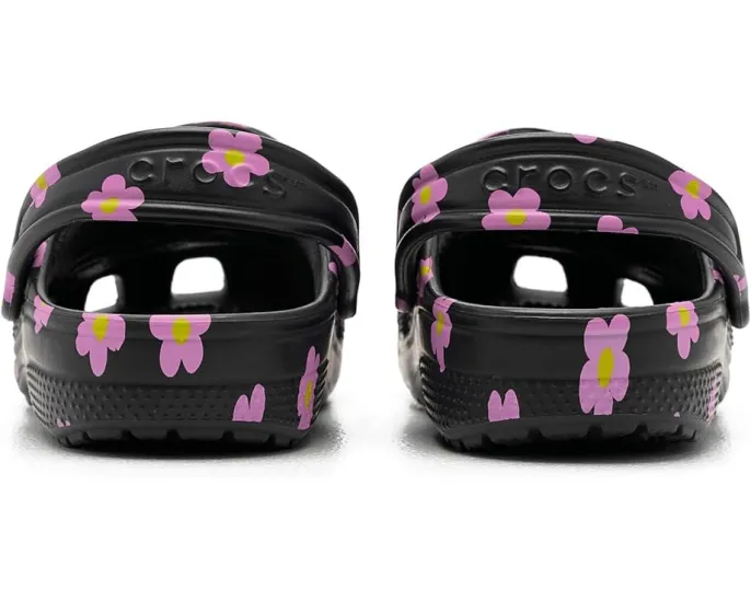 Классические кроксы Crocs Kids с узорами и графикой для детей