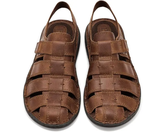 Born Murphy сандалии для мужчин из натуральной кожи с застежкой велкро