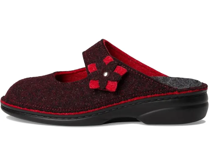 Клоги Finn Comfort Arlberg Barolo Doublefilz из шерсти с пробковой стелькой