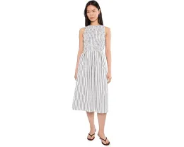 Платье Madewell Melody Boatneck Smocked Midi с хлопковым поплином