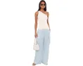 Брюки карго Pinstripe Linen Wide-Leg Lauren Ralph Lauren из льна в полоску