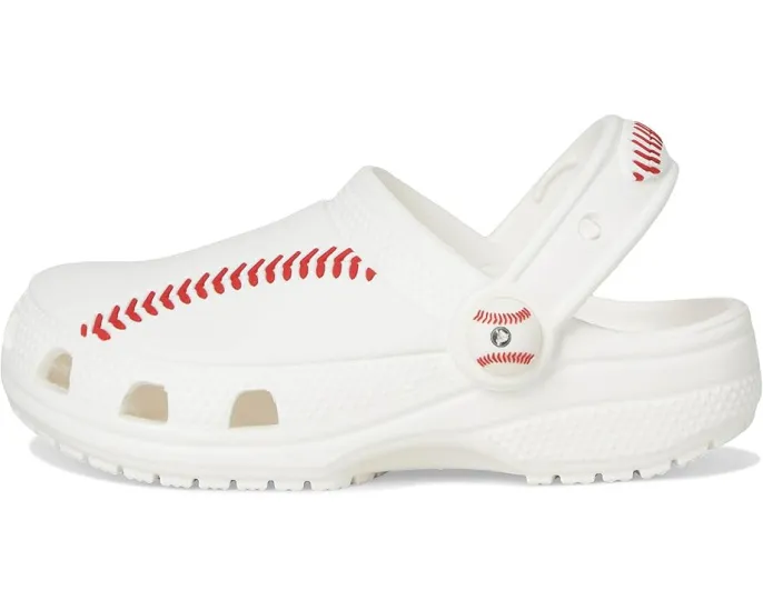 Crocs спортивные сабо Classic для малышей с футбольным принтом