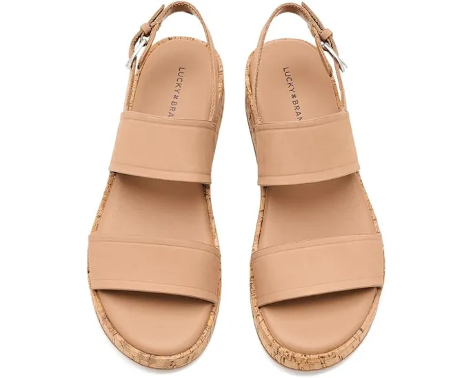 Босоножки Lucky Brand Elsie на платформе с фигурными кожаными ремешками