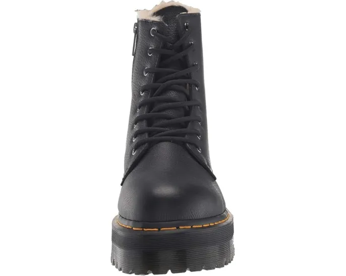 Ботинки Dr. Martens Jadon на платформе с искусственным мехом и молнией внутри
