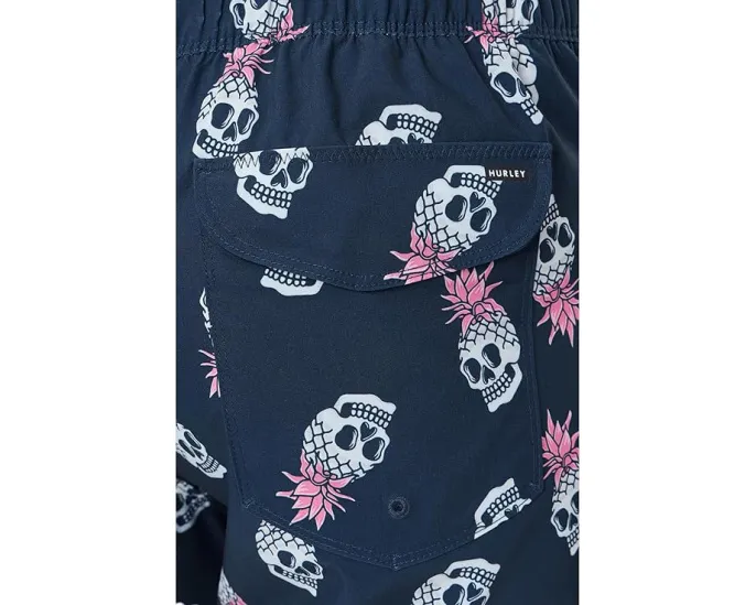 Шорты для серфинга Hurley Pineapple Skull с гибридным поясом и UPF 50+