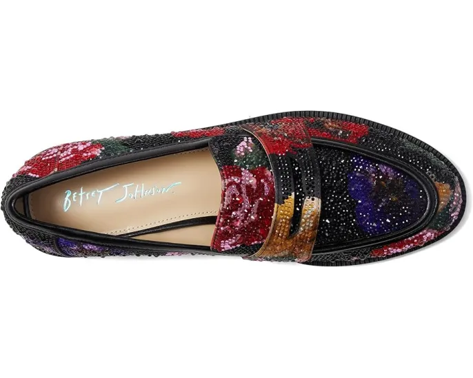 Лоферы Blue by Betsey Johnson Canne с кристаллами и цветочным принтом