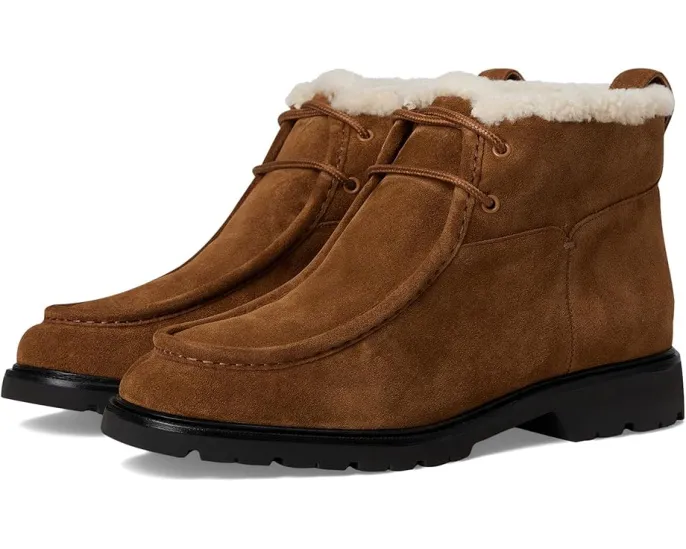 Ботинки короткие Sierra от Vince на шнурках с подкладкой из овчины