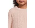 Детский свитер Barefoot Dreams CozyChic Sporty Rib Cable с рельефным узором