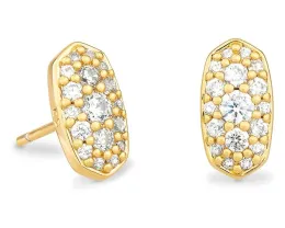 Серьги Kendra Scott Grayson с кристаллами и позолотой