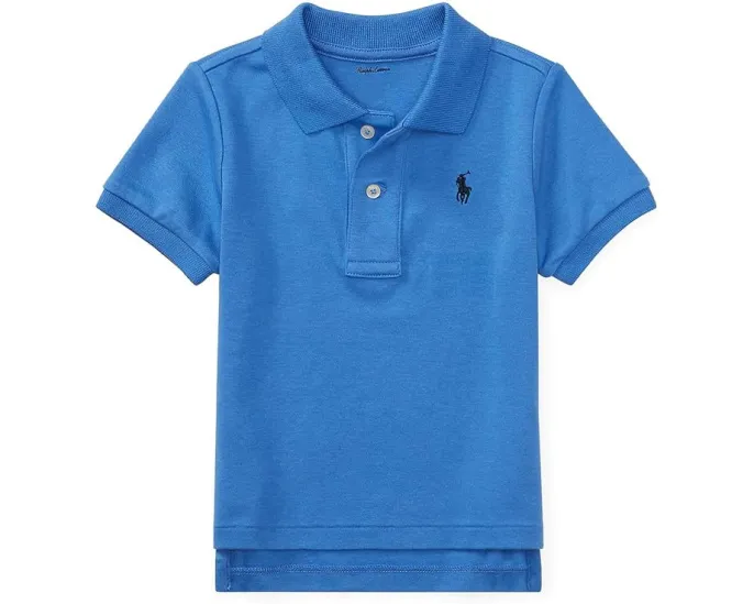 Детская поло Polo Ralph Lauren Kids из интерлока с вышитым пони